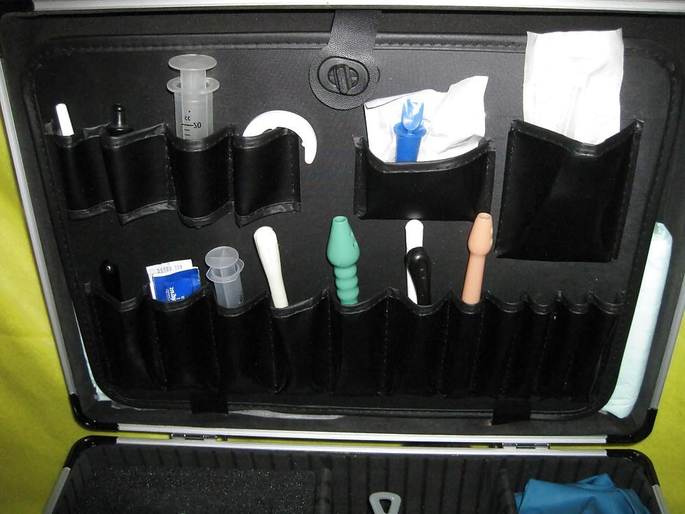 6P My traveling enema case, all the goodies I need 