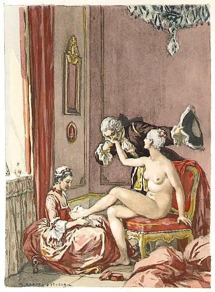 25P Erotic Book Illustration 17 - Memoires de Casanova - Part 2