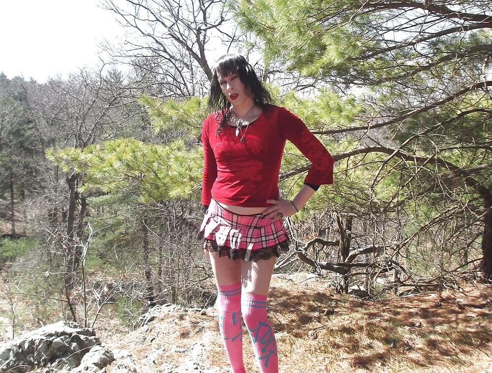17P Sexy crossdresser in mini skirt!!!