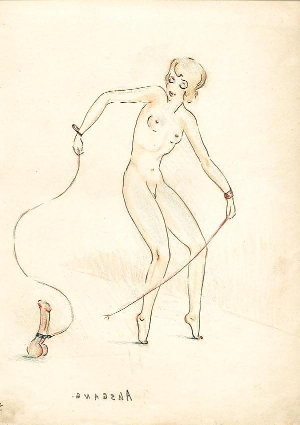 11P Erotic Caricature 3 - Circus of Sex - Artist N.N. (11) 