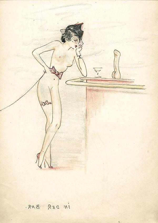 11P Erotic Caricature 3 - Circus of Sex - Artist N.N. (11) 
