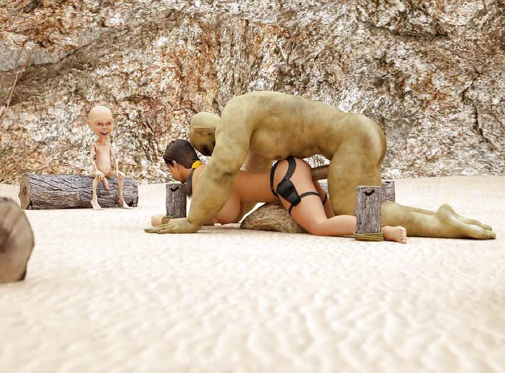 14P 3d big green Monster and Gnoms fuck erotic girl