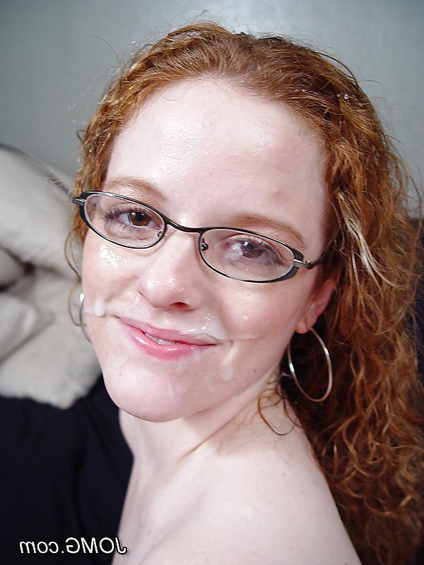 25P Cum on face, cum on glasses, cum everywhere!