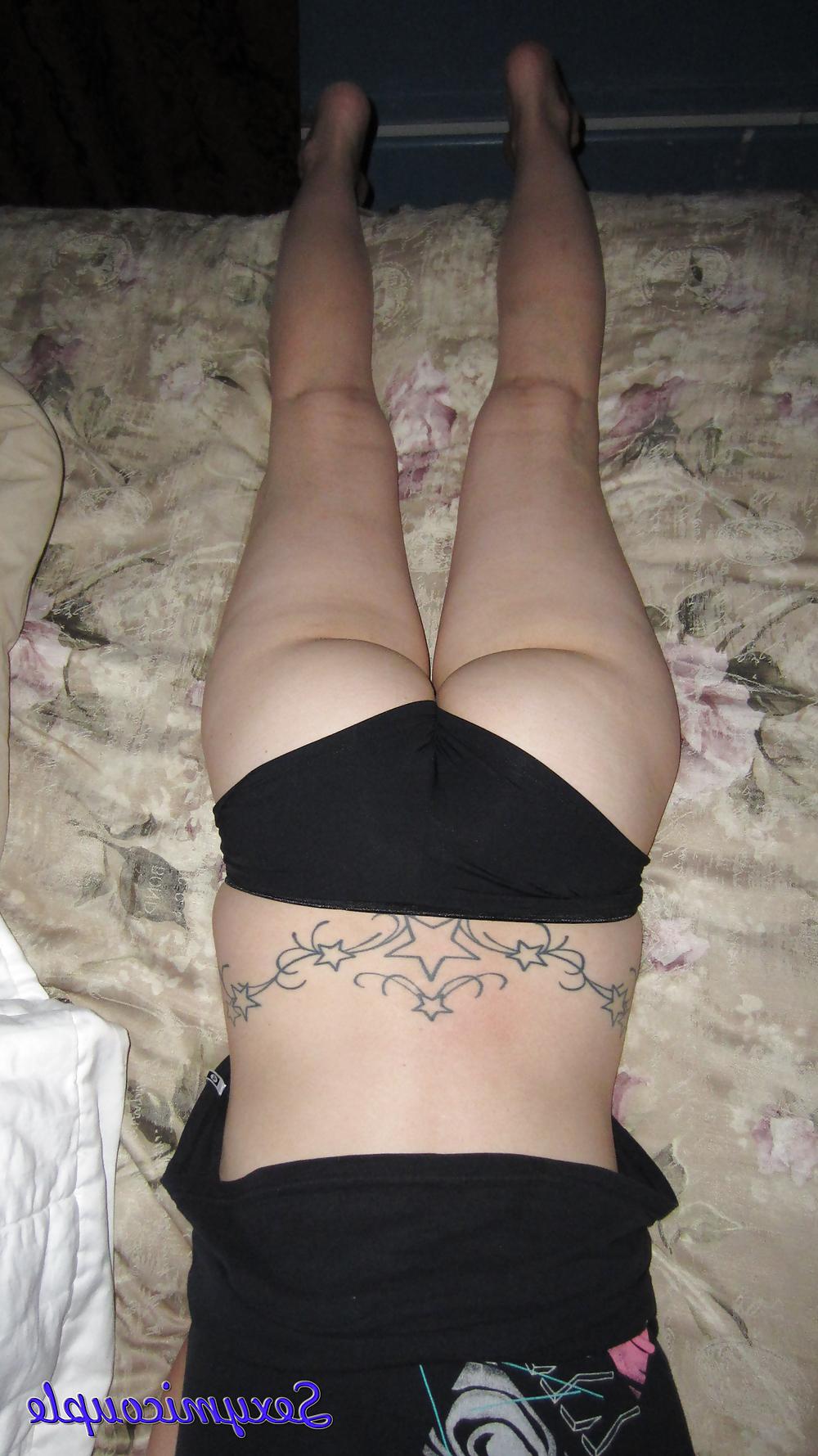 25P Black Booty Shorts Creampie 2
