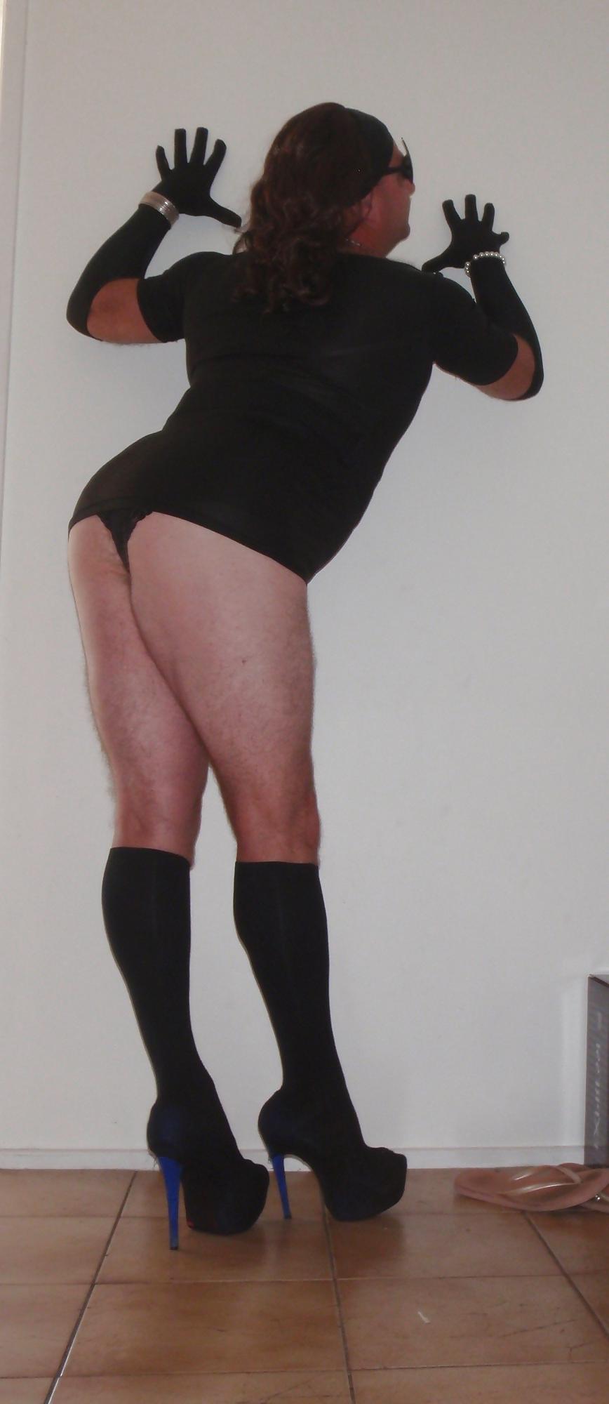10P Foxxiroxxi in my short tight pvc dress and boots