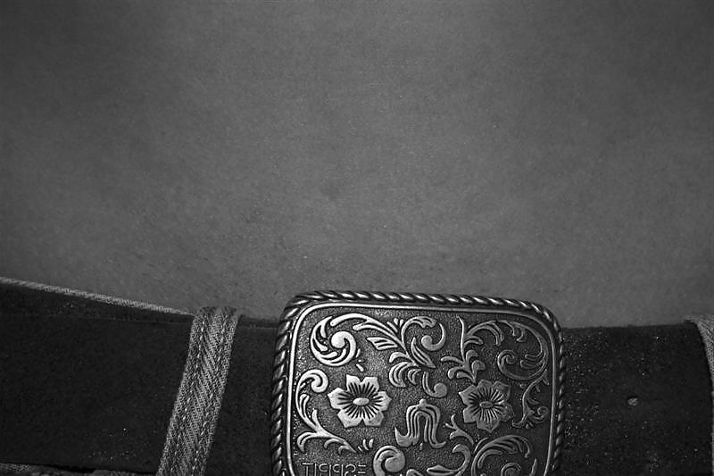 25P German Teen in Black & White