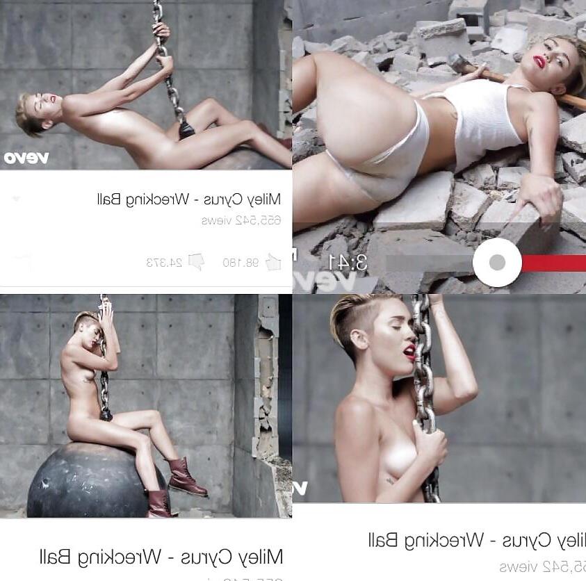 25P Sex Nude Miley Cyrus Wrecking Ball September 2013