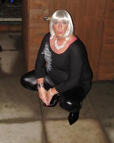 15P Chrissie in shiny boots