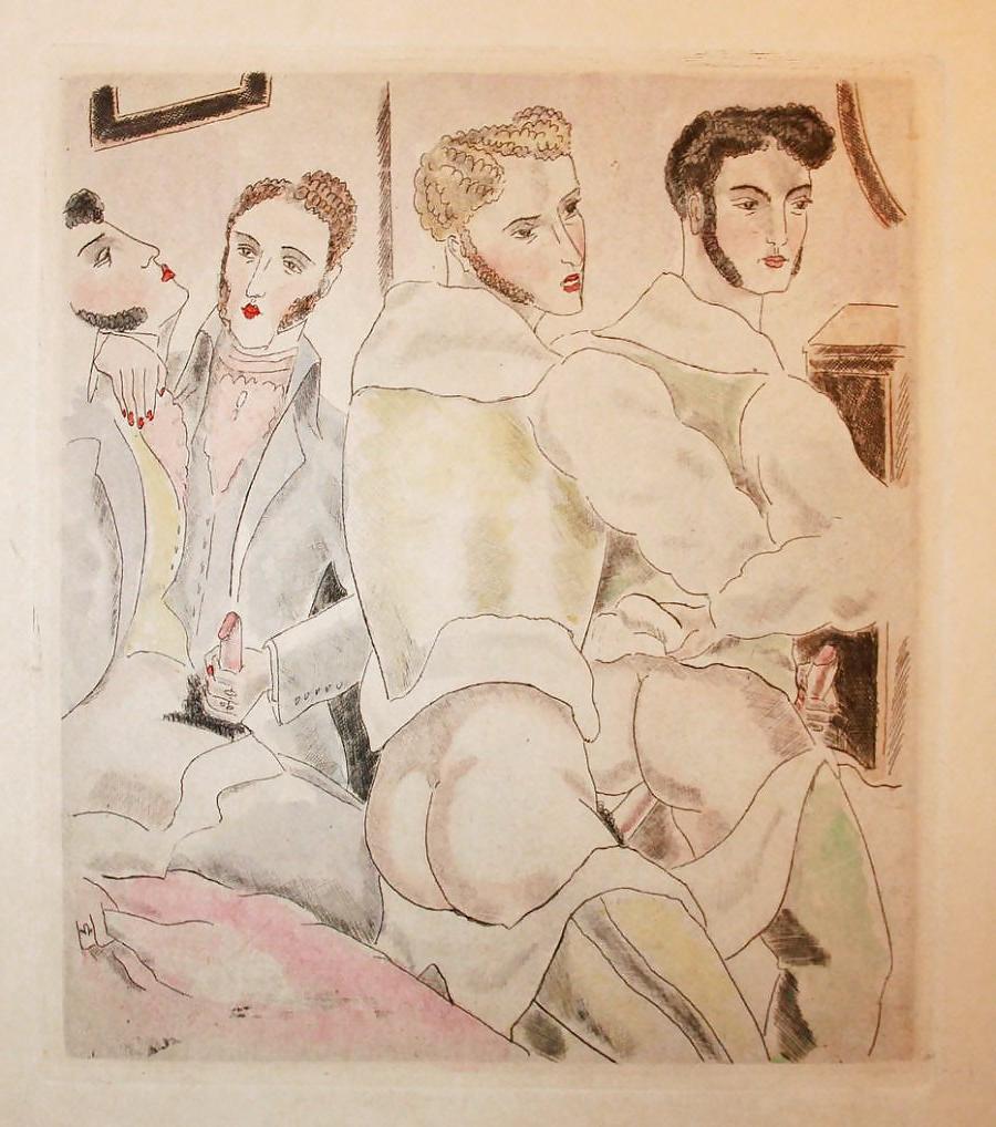 18P Erotic Book Illustration 27 -  Les Chansons Erotiques 