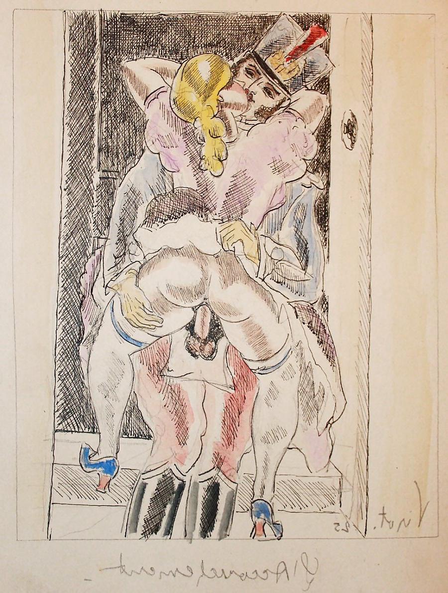 18P Erotic Book Illustration 27 -  Les Chansons Erotiques 