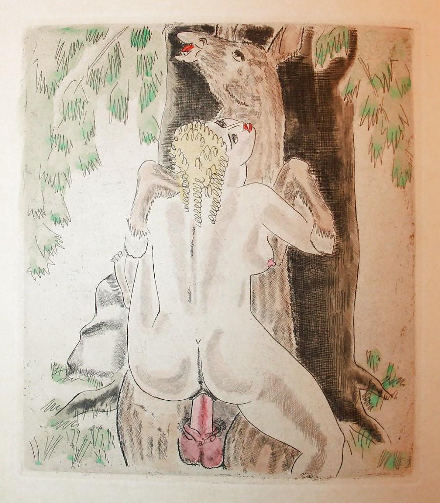 18P Erotic Book Illustration 27 -  Les Chansons Erotiques 
