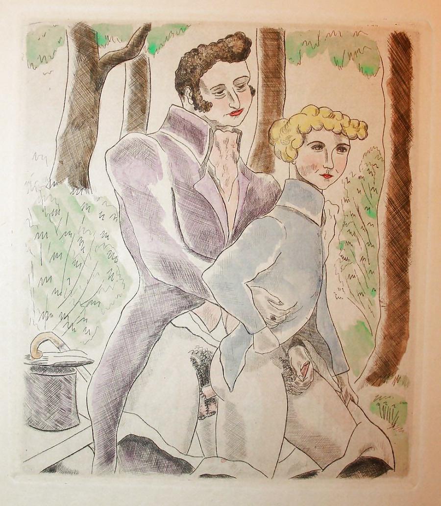 18P Erotic Book Illustration 27 -  Les Chansons Erotiques 