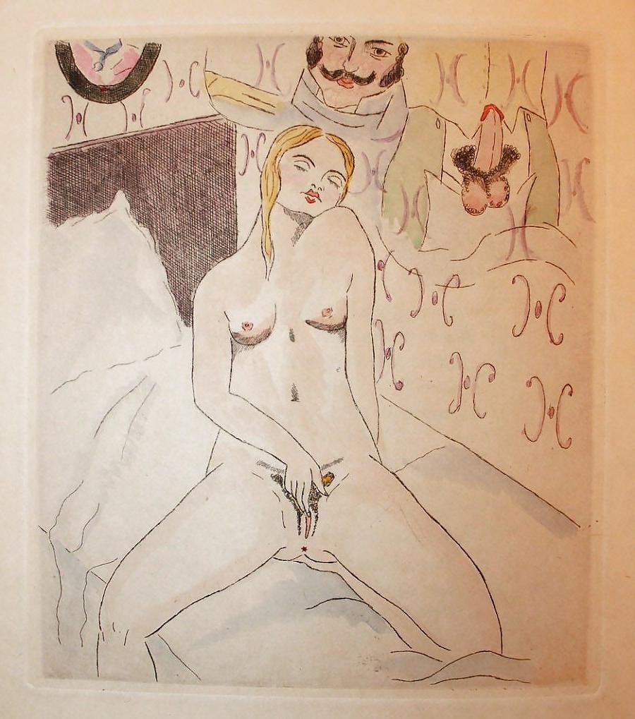 18P Erotic Book Illustration 27 -  Les Chansons Erotiques 