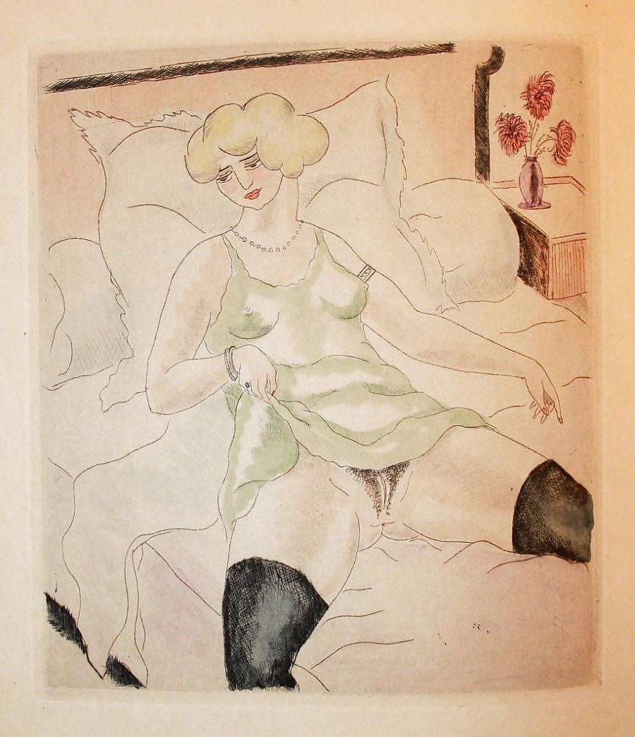 18P Erotic Book Illustration 27 -  Les Chansons Erotiques 