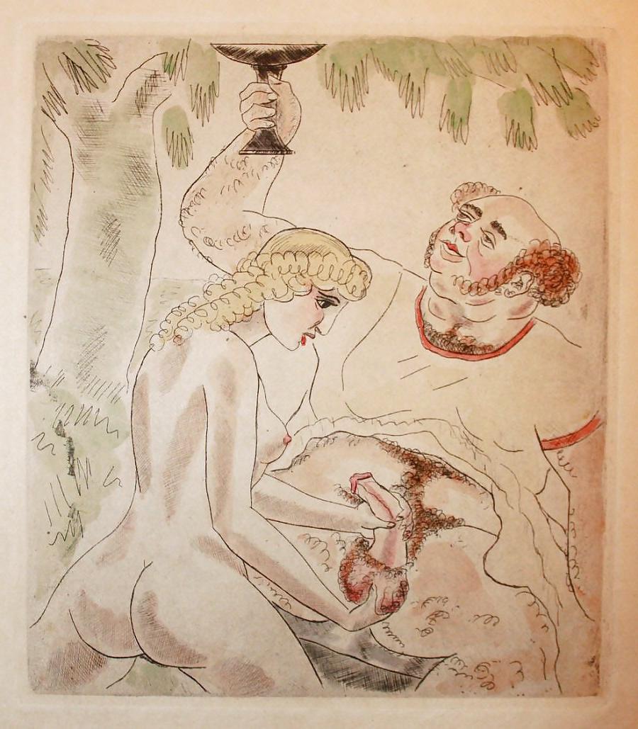 18P Erotic Book Illustration 27 -  Les Chansons Erotiques 