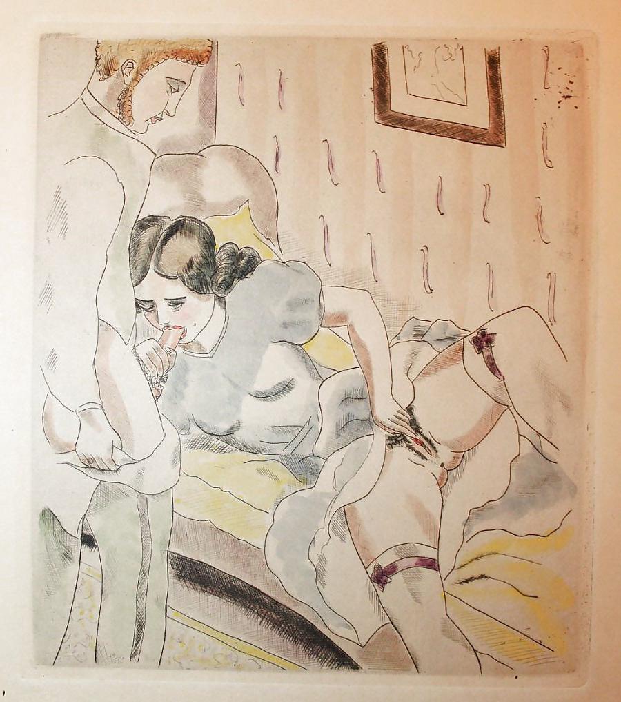 18P Erotic Book Illustration 27 -  Les Chansons Erotiques 