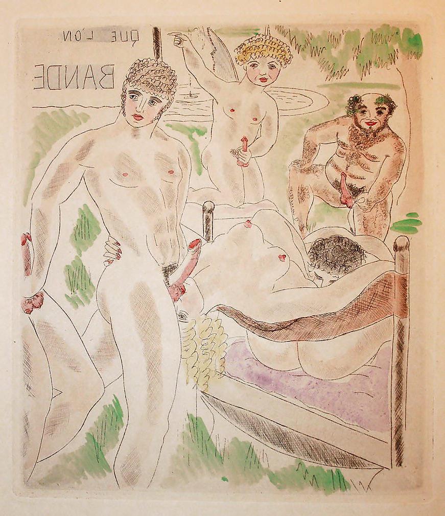 18P Erotic Book Illustration 27 -  Les Chansons Erotiques 