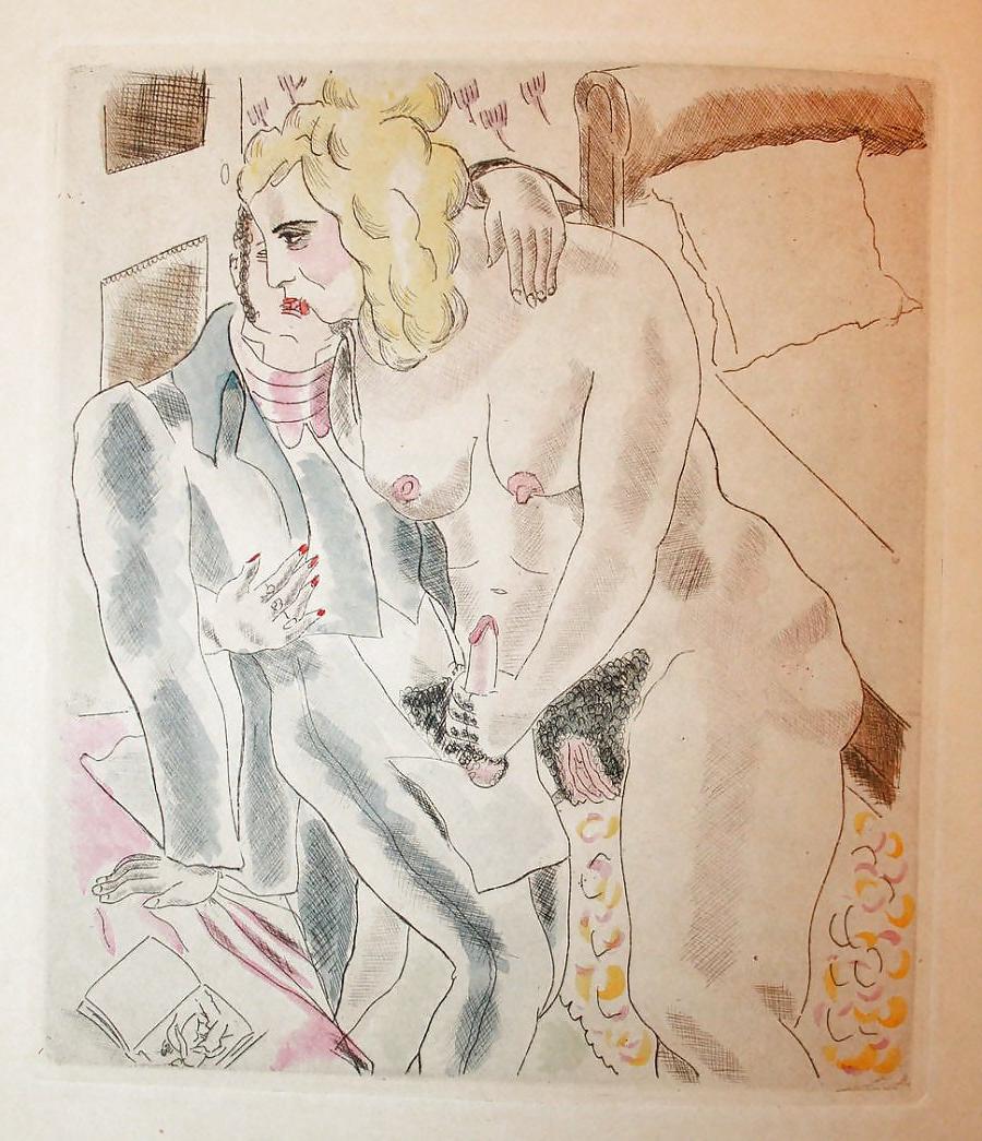 18P Erotic Book Illustration 27 -  Les Chansons Erotiques 