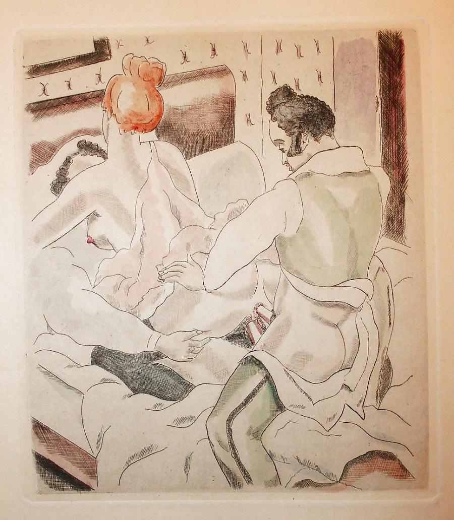 18P Erotic Book Illustration 27 -  Les Chansons Erotiques 