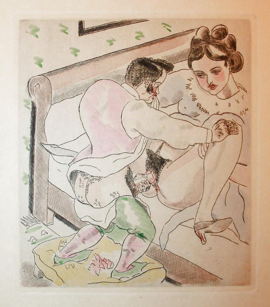 18P Erotic Book Illustration 27 -  Les Chansons Erotiques 