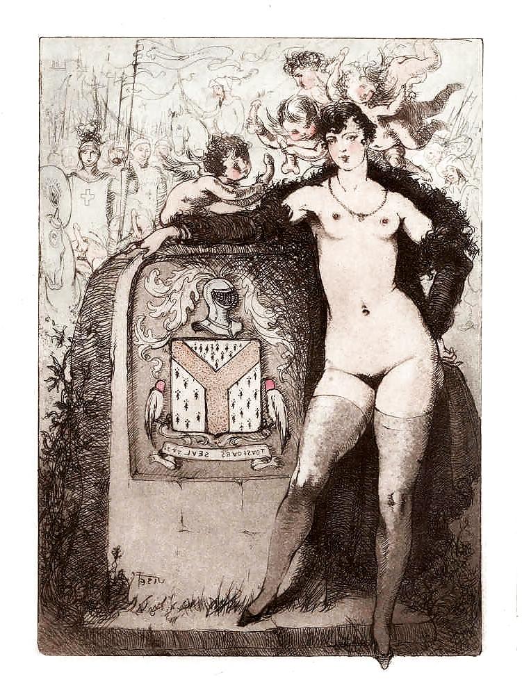 14P Erotic Book Illustration 11 - Les Caprices du Sexe