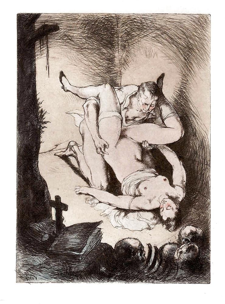 14P Erotic Book Illustration 11 - Les Caprices du Sexe
