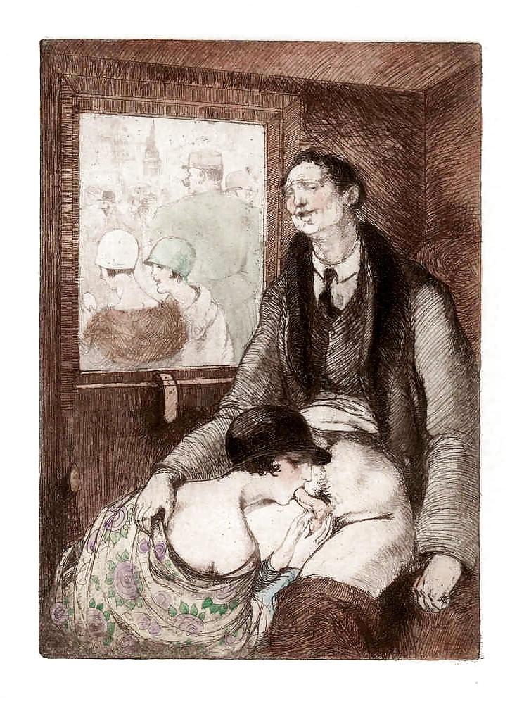 14P Erotic Book Illustration 11 - Les Caprices du Sexe