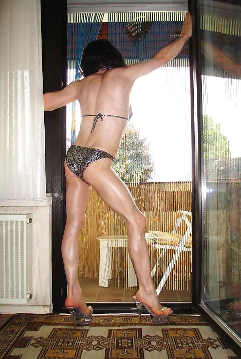 17P Crossdresser in Monokini