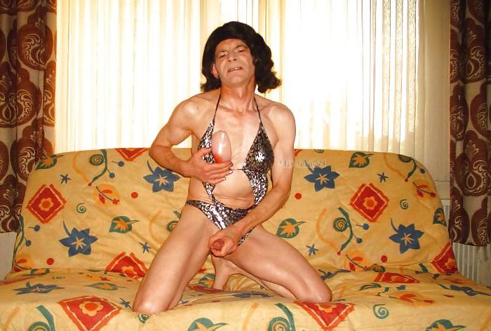 17P Crossdresser in Monokini