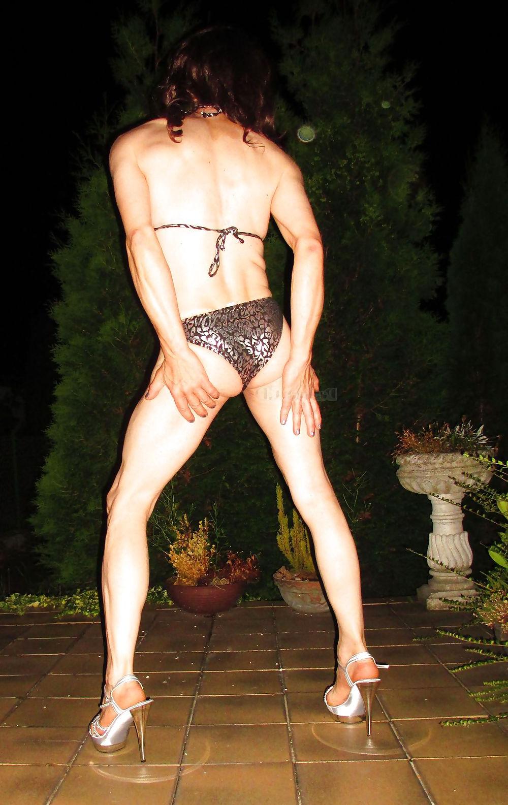 17P Crossdresser in Monokini