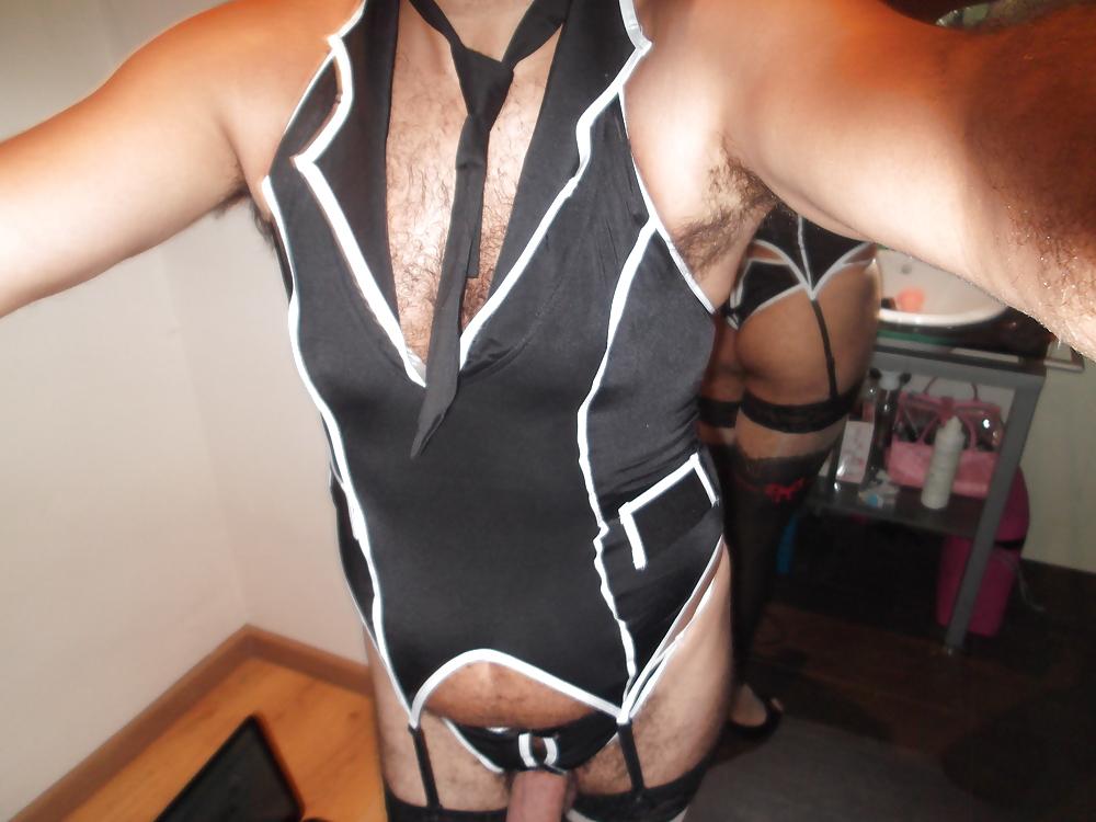 14P Crossdresser in my new lingerie 