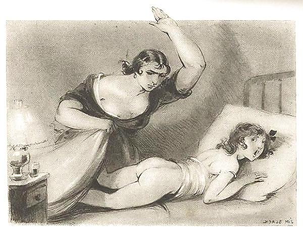 10P Erotic Book Illustration 13 - Dresseuses d Hommes