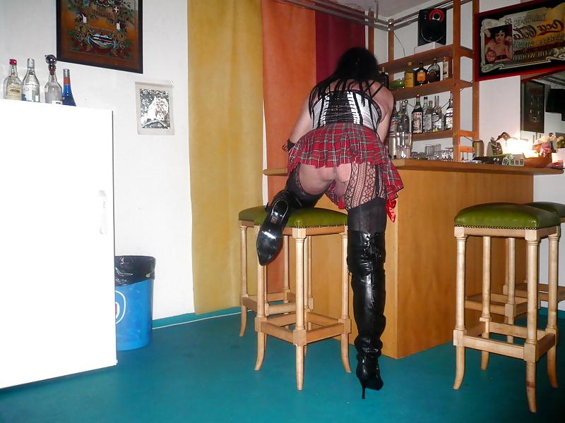 25P Crossdresser serving two guys