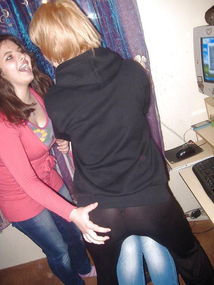 25P Teens in stockings