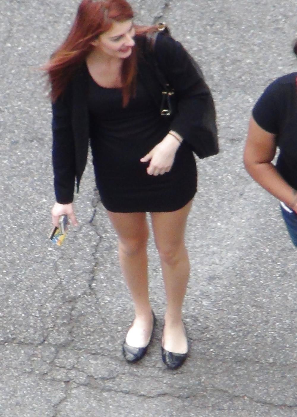 4P New York Girls Big Boobs Long Legs Short Skirts