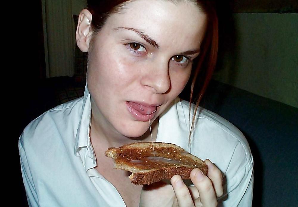 25P Cum on food