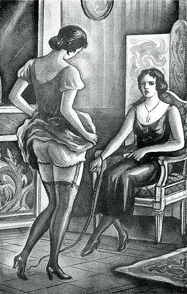 10P Erotic Book Illustration 15 - Les Malheurs de Colette
