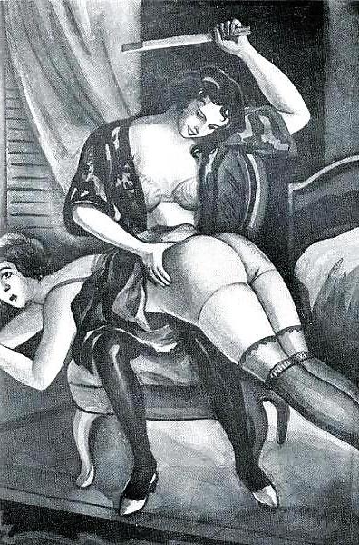 10P Erotic Book Illustration 15 - Les Malheurs de Colette