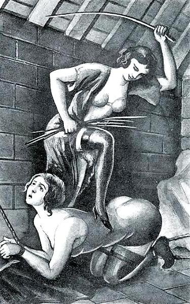 10P Erotic Book Illustration 15 - Les Malheurs de Colette