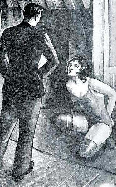 10P Erotic Book Illustration 15 - Les Malheurs de Colette