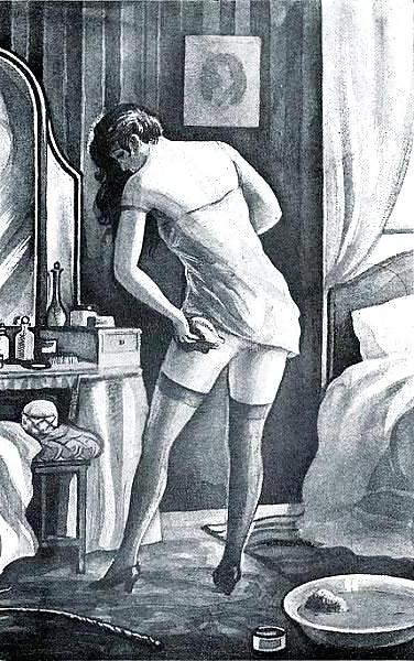 10P Erotic Book Illustration 15 - Les Malheurs de Colette