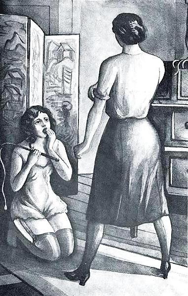 10P Erotic Book Illustration 15 - Les Malheurs de Colette