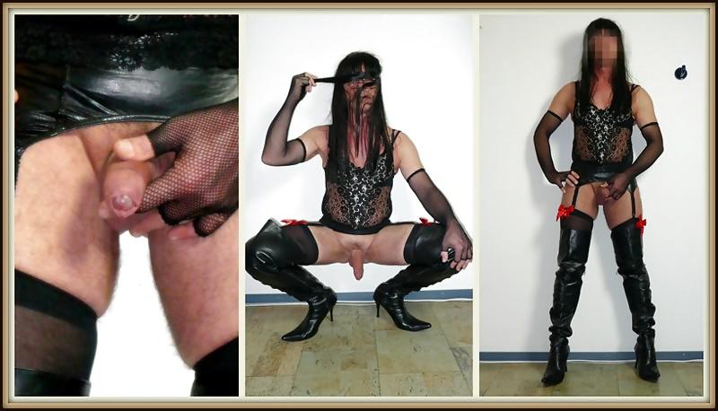 25P Crossdresser stripping