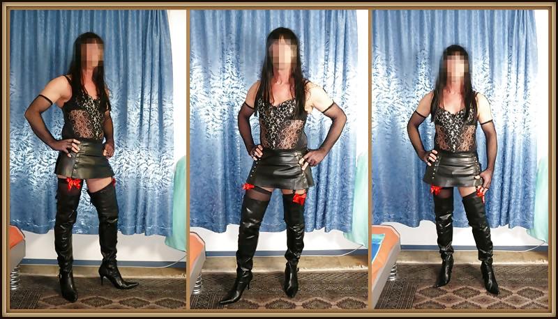 25P Crossdresser stripping