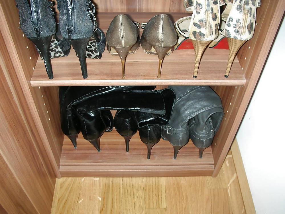 25P High heels of my horny wife - shoe closet