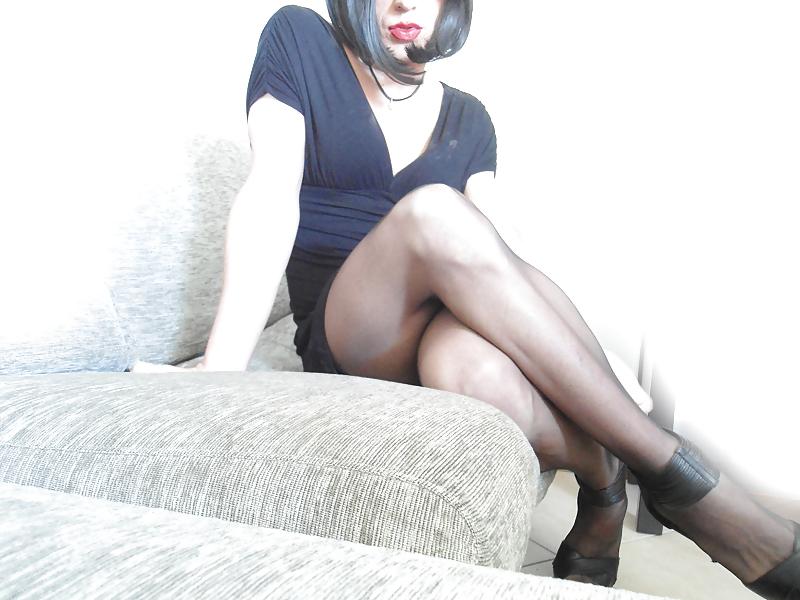 10P Sexy crossdresser posing 2
