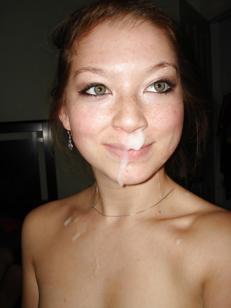 25P Smiling cum sluts. Happy facials.