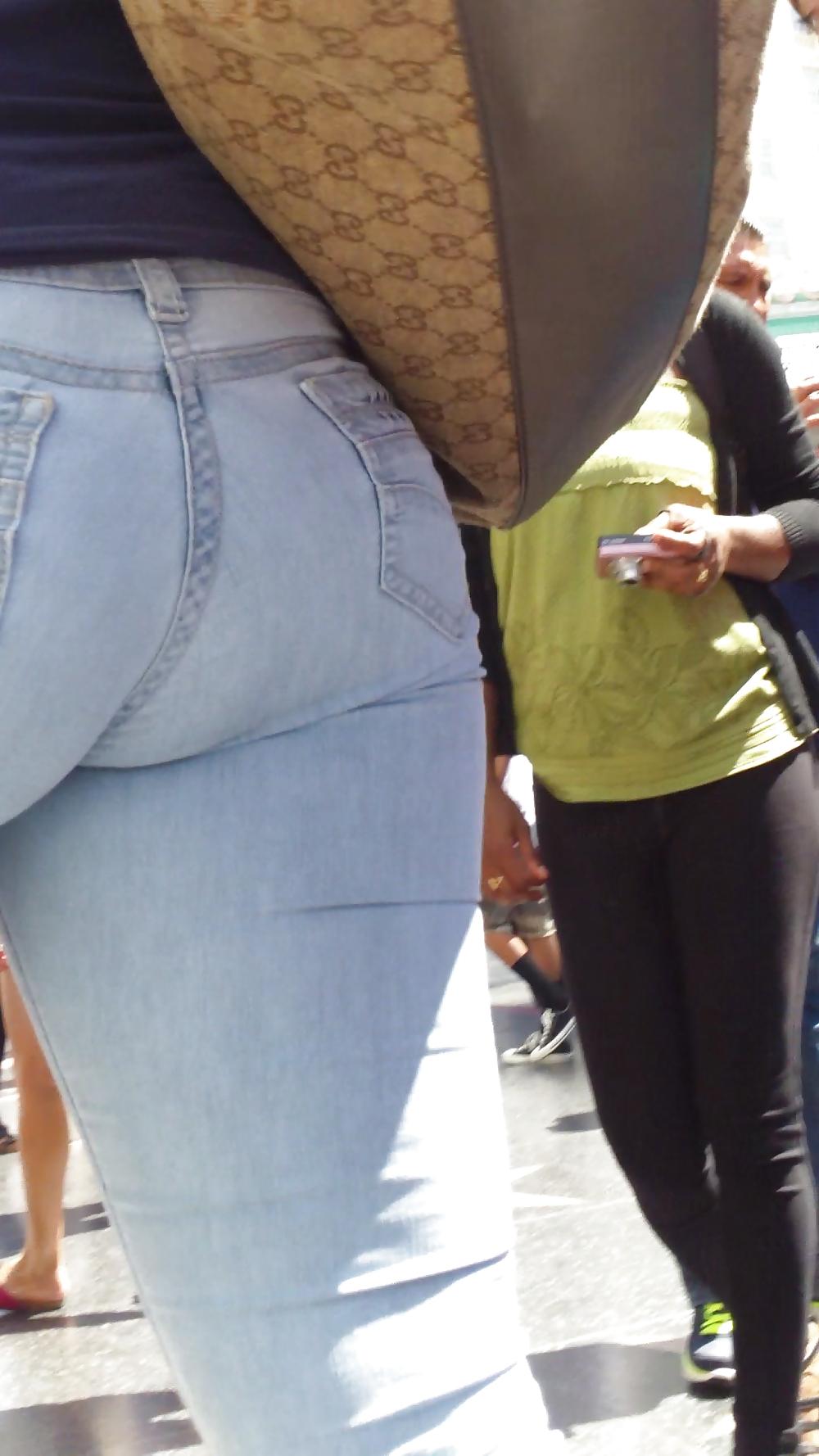 25P MILF big ass & butt super tight jeans