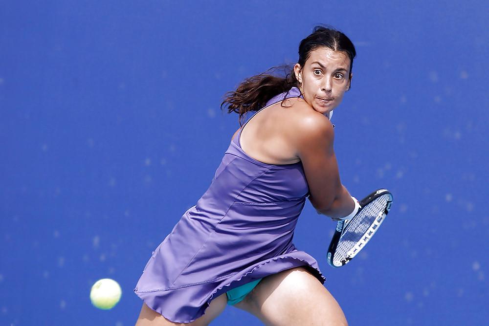 6P Marion Bartoli - tennis - upskirt panties voyeur - hairy?
