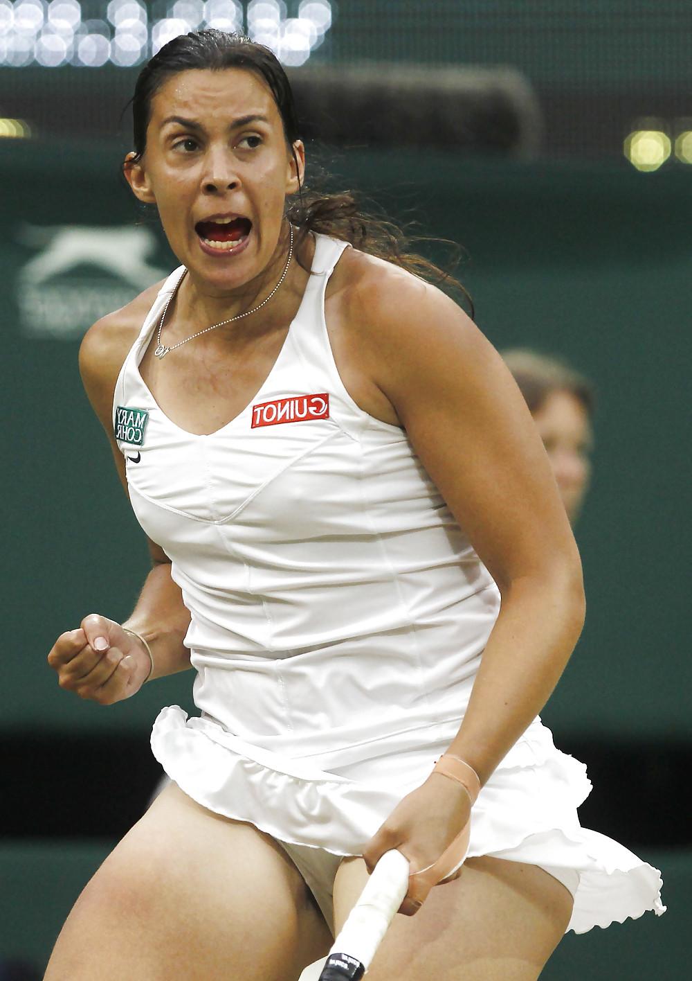 6P Marion Bartoli - tennis - upskirt panties voyeur - hairy?